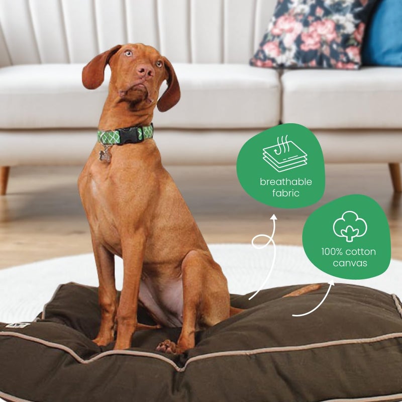 Molly Mutt Medium to Large Dog Bed Cover - Landslide Print - Measures 27â€x36â€x5â€™â€™ - 100% Cotton - Durable - Breathable - Sustainable - Machine Washable Dog Bed Cover - Image 4